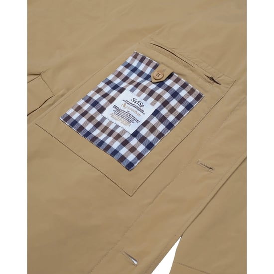 Chaqueta Caqui Aquascutum Active Stretch Caban Trench Coat - Image 5