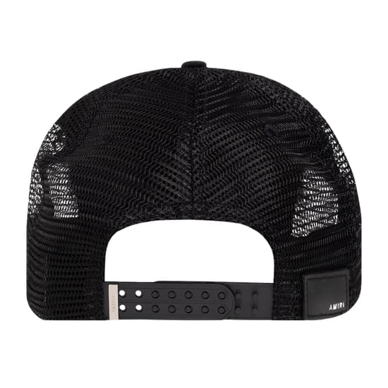 Gorra De Camionero Amiri Three Star Color Negro Y Lima - Image 4