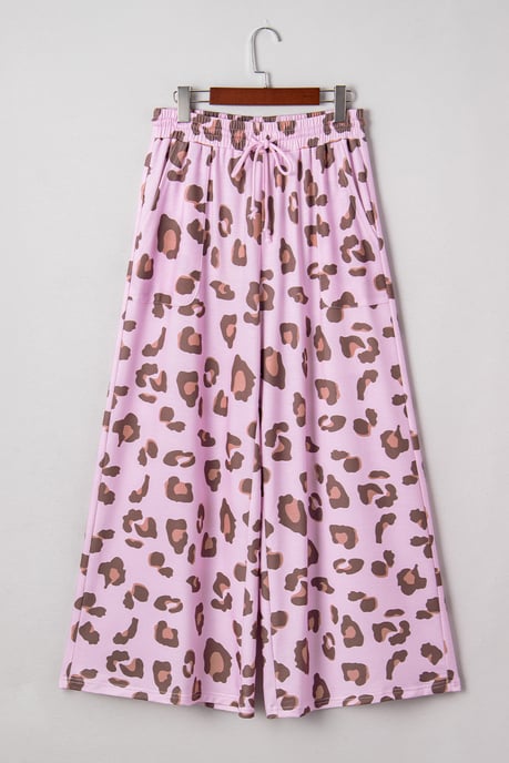 Pantalones de Pierna Ancha con Estampado de Leopardo - Image 4