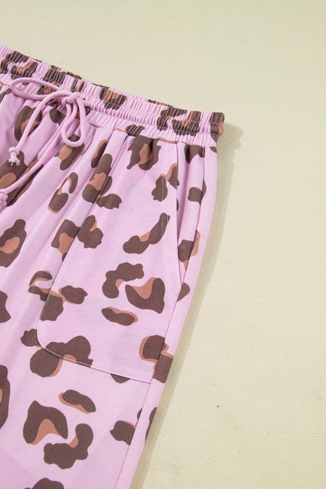 Pantalones de Pierna Ancha con Estampado de Leopardo - Image 6