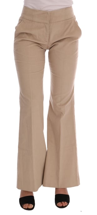 Pantalones de campana Beige - Image 1