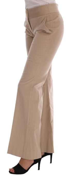 Pantalones de campana Beige - Image 2