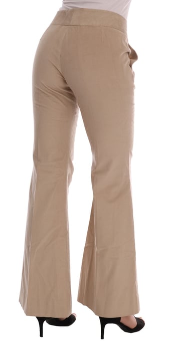 Pantalones de campana Beige - Image 3