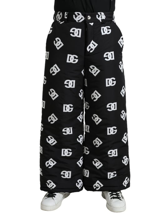 Pantalones anchos acolchados con estampado de logo Dg - Image 1