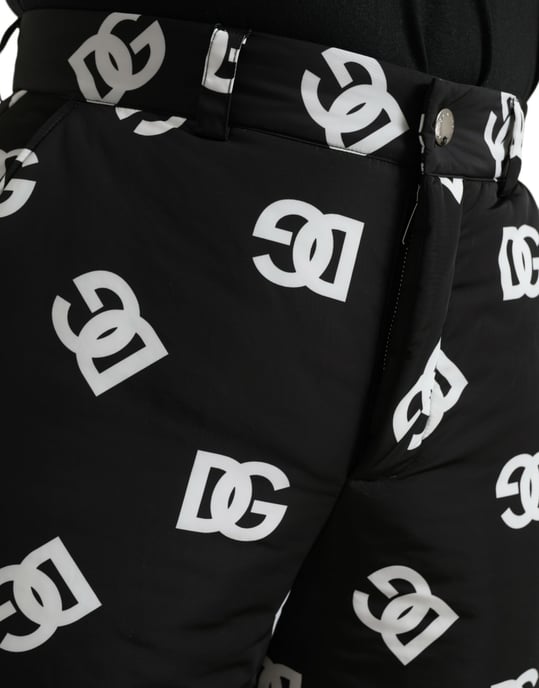 Pantalones anchos acolchados con estampado de logo Dg - Image 4