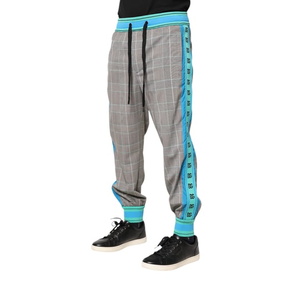 Pantalones de cuadros con rayas laterales - Image 3