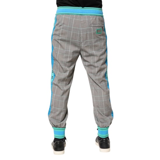 Pantalones de cuadros con rayas laterales - Image 4