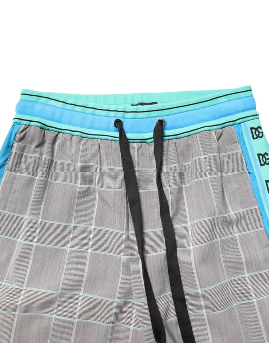 Pantalones de cuadros con rayas laterales - Image 5
