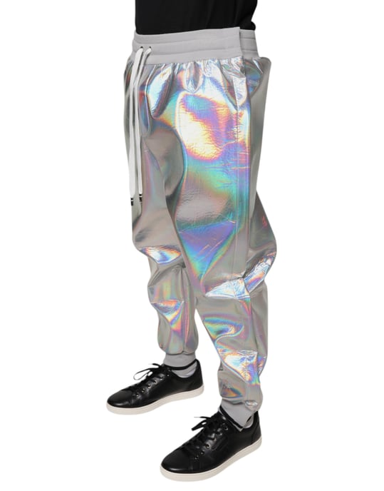 Pantalones Plateados Holográficos - Image 3