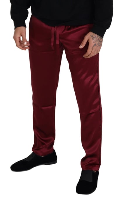 Pantalones de seda con cordón - Image 3