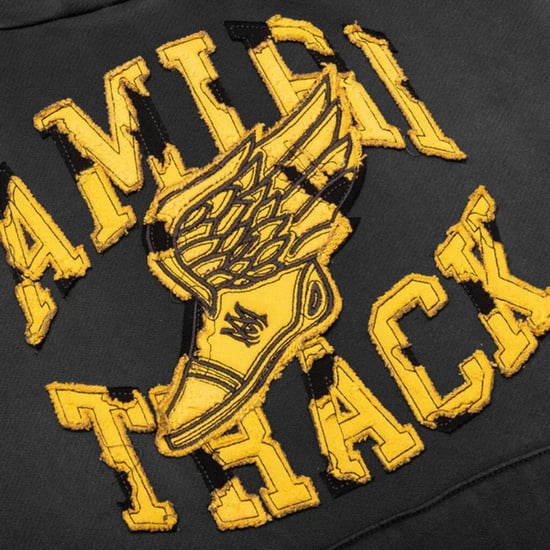 Sudadera Con Capucha Amiri Track En Negro Descolorido - Image 4