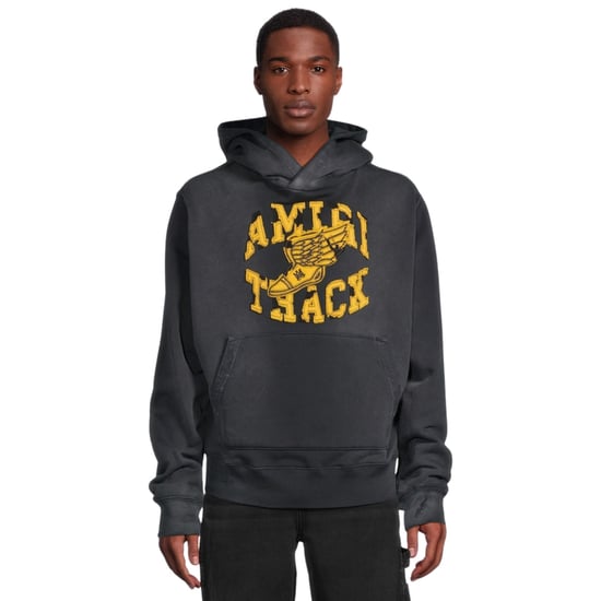 Sudadera Con Capucha Amiri Track En Negro Descolorido - Image 5