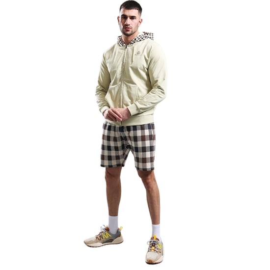Sudadera Con Capucha Y Cremallera Aquascutum Active Fz Club Check Hood Beige - Image 4