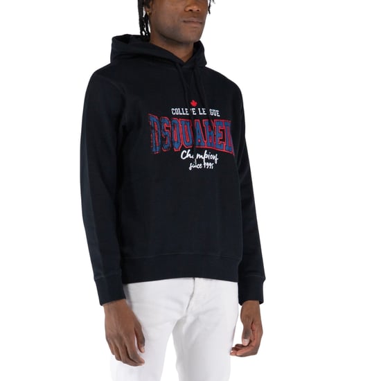 Sudadera Negra Con Capucha Y Logo De La College League De Dsquared2 - Image 3