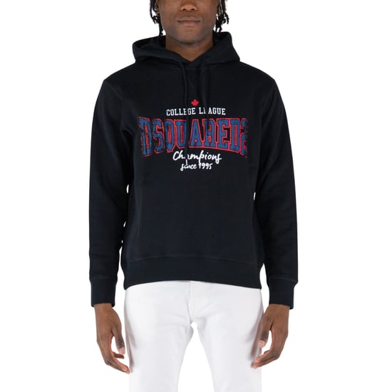 Sudadera Negra Con Capucha Y Logo De La College League De Dsquared2 - Image 4