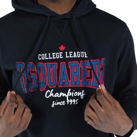 Sudadera Negra Con Capucha Y Logo De La College League De Dsquared2 - Image 5