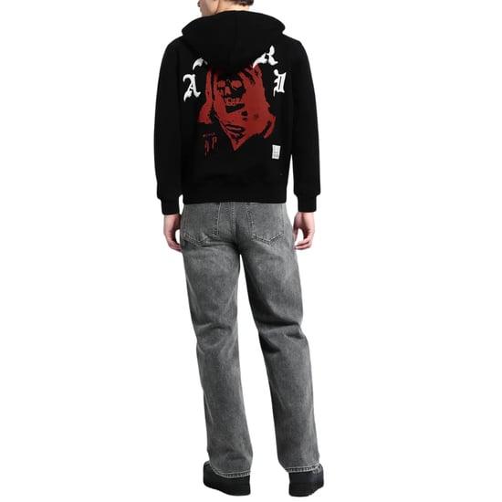 Sudadera Con Capucha Solar Kings De Amiri Wes Lang, Color Negro - Image 2