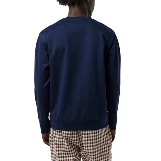 Sudadera Aquascutum Active Macro Iconic Pocket Crewneck Azul Marino - Image 4