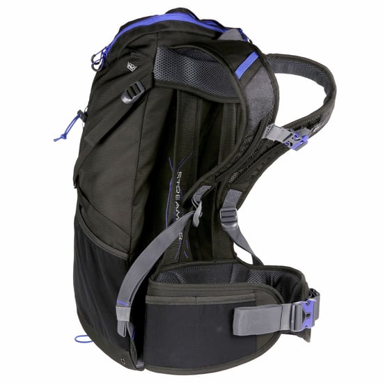 Regatta Blackfell III 25L Rucksack (Black/Surfspray Blue) - Image 2