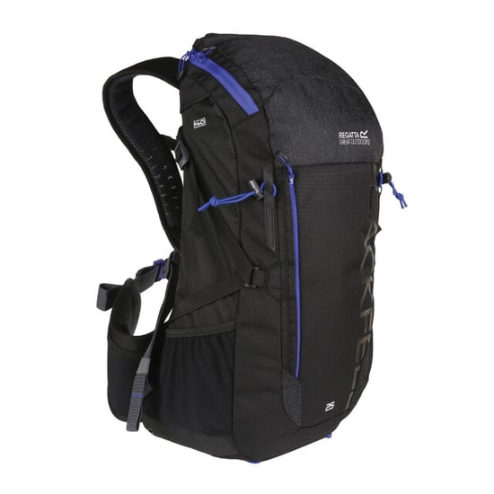 Regatta Blackfell III 25L Rucksack (Black/Surfspray Blue) - Image 3