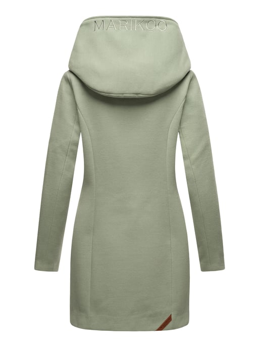 Abrigo de invierno Marikoo para mujer con capucha y corte entallado - Image 3