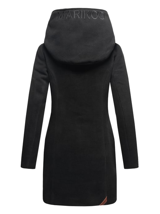Abrigo de invierno Marikoo para mujer con capucha y corte entallado - Image 6