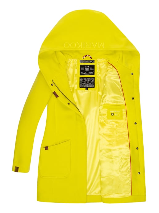 Abrigo de invierno Marikoo para mujer con capucha y corte entallado - Image 4