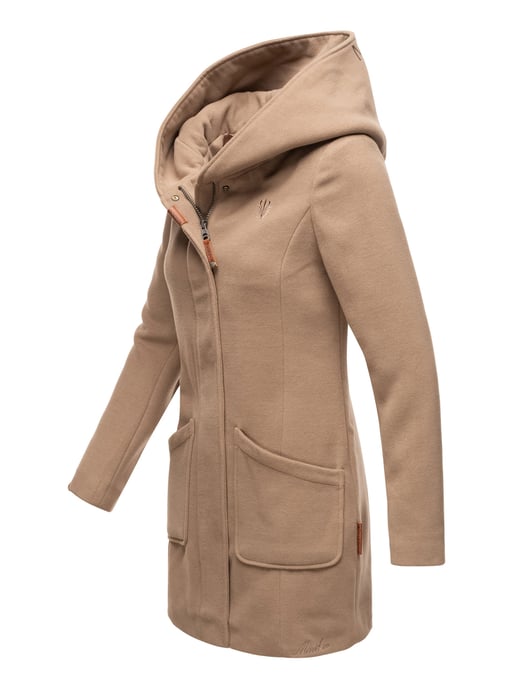Abrigo de invierno Marikoo para mujer con capucha y corte entallado - Image 6