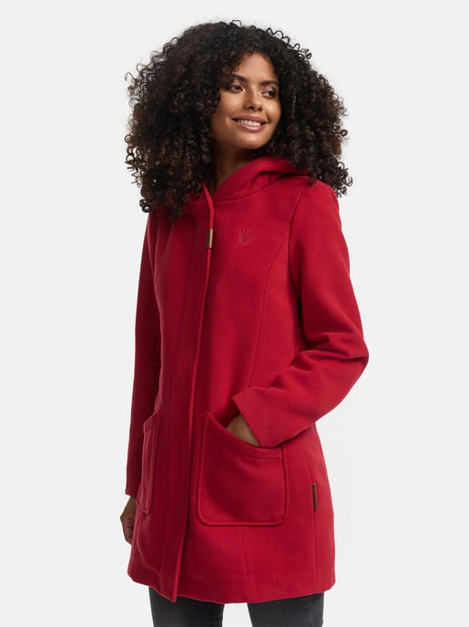 Abrigo de invierno Marikoo para mujer con capucha y corte entallado - Image 3