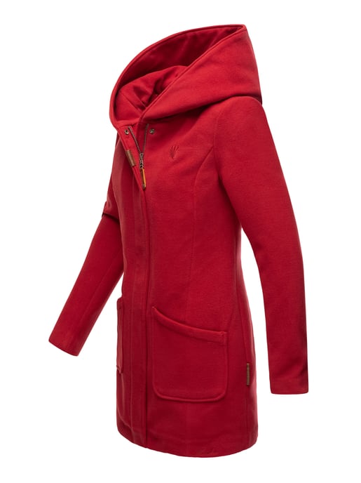 Abrigo de invierno Marikoo para mujer con capucha y corte entallado - Image 6