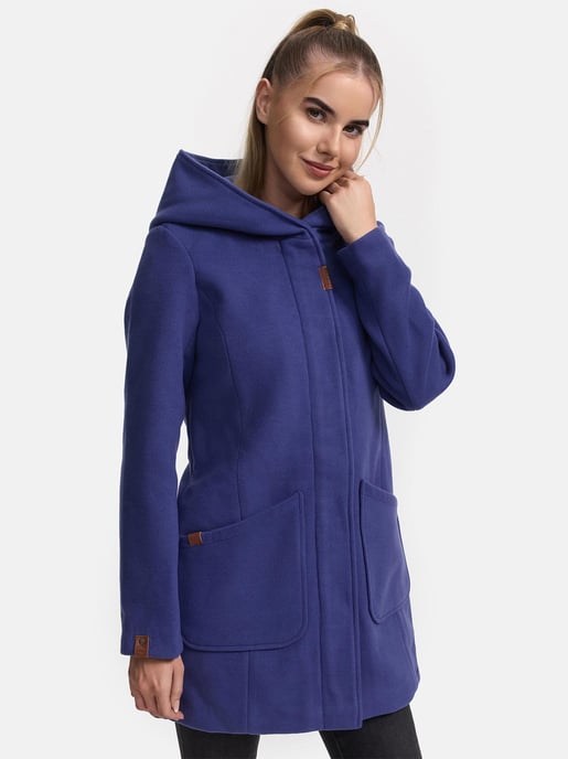 Abrigo de invierno Marikoo para mujer con capucha y corte entallado - Image 2