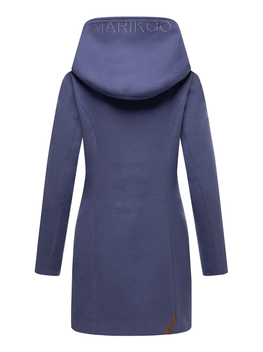 Abrigo de invierno Marikoo para mujer con capucha y corte entallado - Image 6