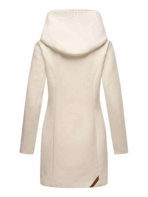 Abrigo de invierno Marikoo para mujer con capucha y corte entallado - Image 6
