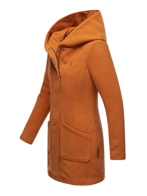 Abrigo de invierno Marikoo para mujer con capucha y corte entallado - Image 2