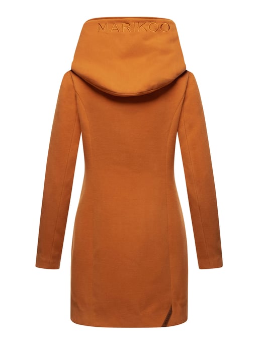 Abrigo de invierno Marikoo para mujer con capucha y corte entallado - Image 3