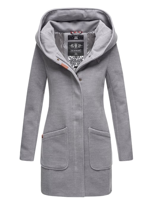 Abrigo de invierno Marikoo para mujer con capucha y corte entallado - Image 5