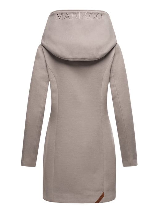 Abrigo de invierno Marikoo para mujer con capucha y corte entallado - Image 3
