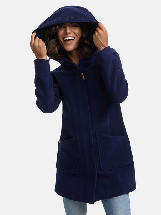 Abrigo de invierno Marikoo para mujer con capucha y corte entallado - Image 3