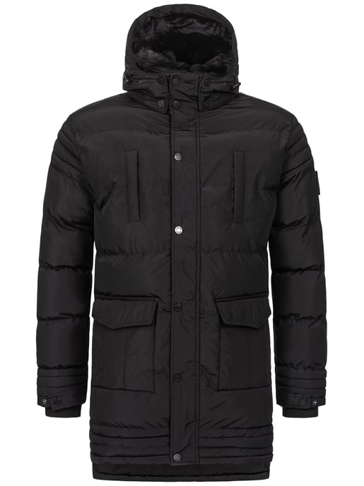 Chaqueta de invierno para hombre Alessandro Salvarini AS285 con forro de borreguito y capucha extraíble - Image 3