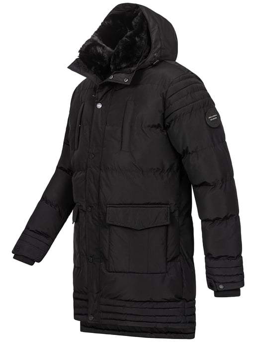 Chaqueta de invierno para hombre Alessandro Salvarini AS285 con forro de borreguito y capucha extraíble - Image 4