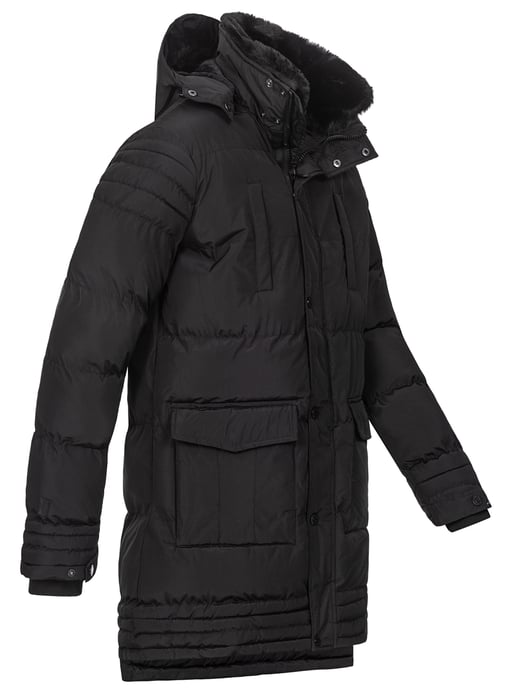 Chaqueta de invierno para hombre Alessandro Salvarini AS285 con forro de borreguito y capucha extraíble - Image 5