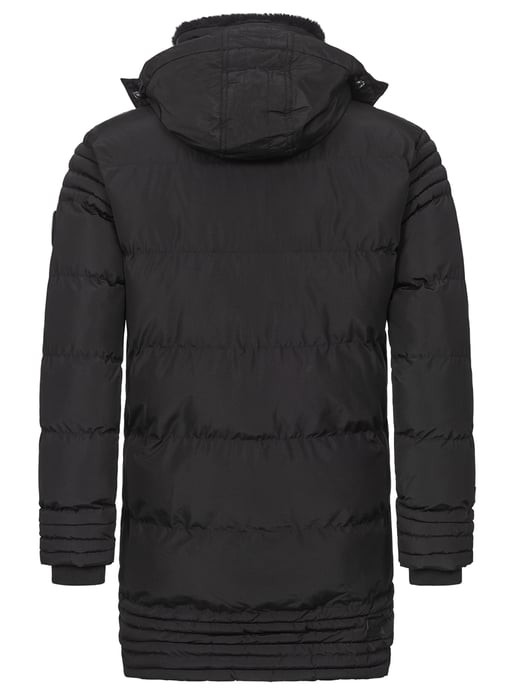 Chaqueta de invierno para hombre Alessandro Salvarini AS285 con forro de borreguito y capucha extraíble - Image 6
