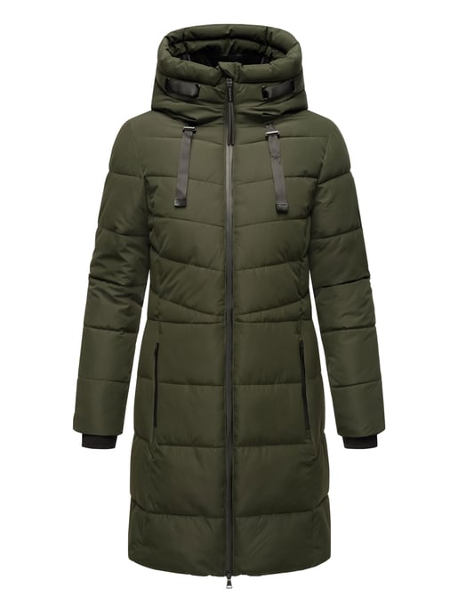 Abrigo acolchado mujer Marikoo Natsukoo – cálido, con capucha y forro teddy - Image 2
