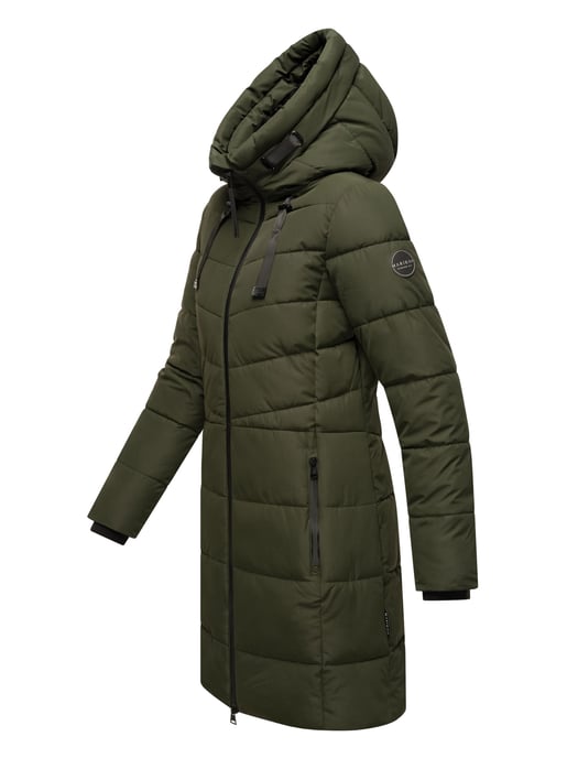 Abrigo acolchado mujer Marikoo Natsukoo – cálido, con capucha y forro teddy - Image 3