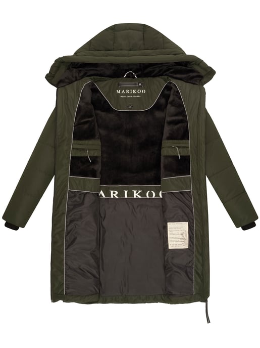 Abrigo acolchado mujer Marikoo Natsukoo – cálido, con capucha y forro teddy - Image 5