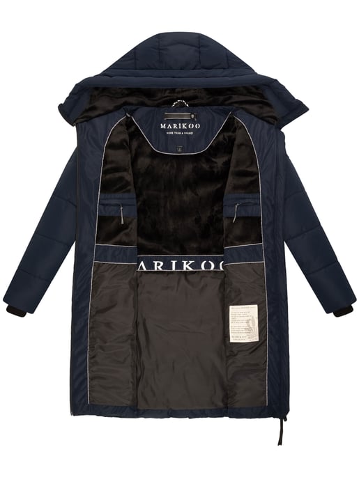 Abrigo acolchado mujer Marikoo Natsukoo – cálido, con capucha y forro teddy - Image 5
