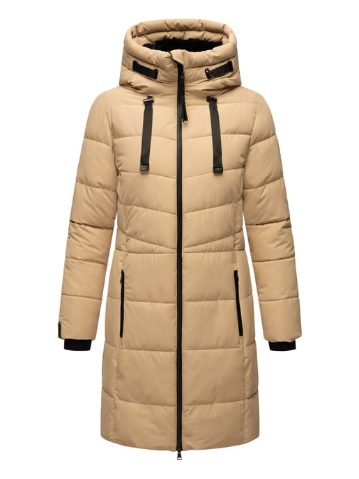 Abrigo acolchado mujer Marikoo Natsukoo – cálido, con capucha y forro teddy - Image 2