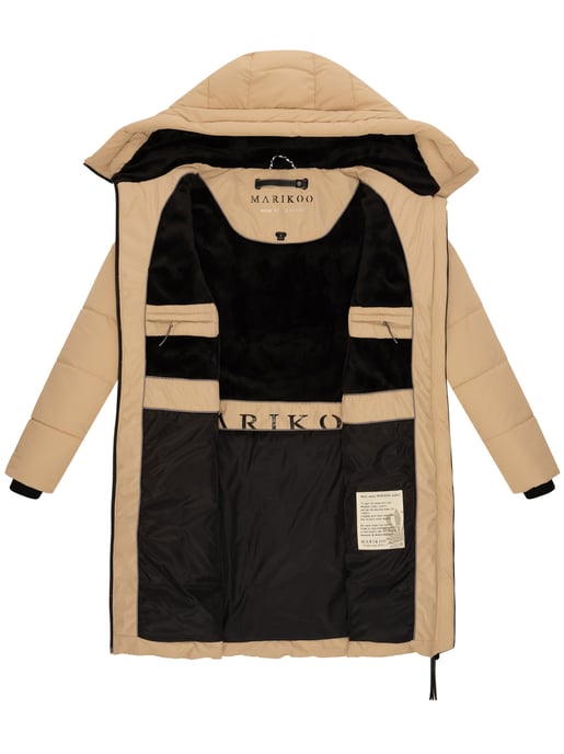Abrigo acolchado mujer Marikoo Natsukoo – cálido, con capucha y forro teddy - Image 5