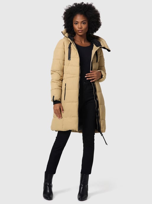 Abrigo acolchado mujer Marikoo Natsukoo – cálido, con capucha y forro teddy - Image 6