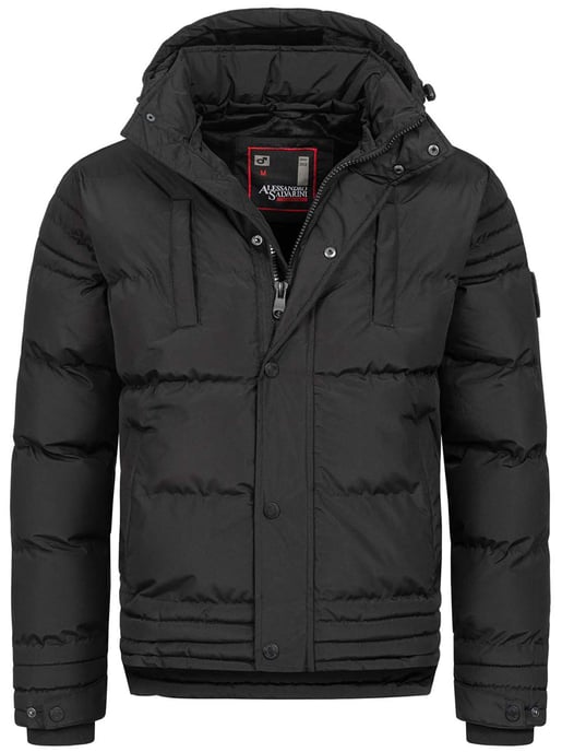 Chaqueta de invierno para hombre Alessandro Salvarini AS-281 con forro de borreguito y capucha extraíble - Image 2